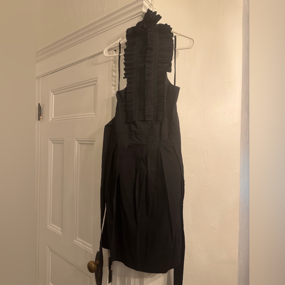 BCBGMaxAzria Black One Shoulder Dress
